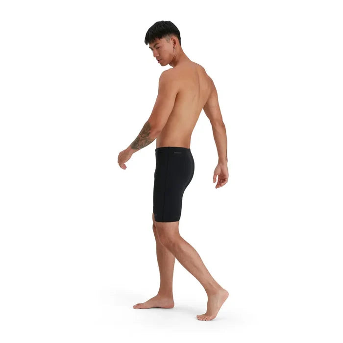Speedo men's Eco Endurance+ jammer swimwear with a sleek design, designed for durability and performance in the pool.