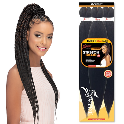 SPETRA STRETCH BRAID 25″ Pre-Stretched Braid 3 Pack by VIVICA FOX COLLECTION