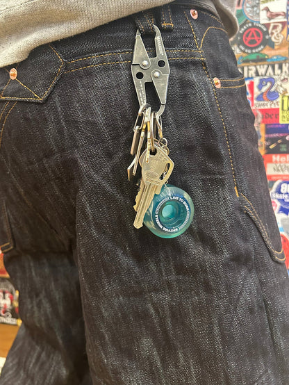 Spitfire - Sapphire Wheel Keychain - Green