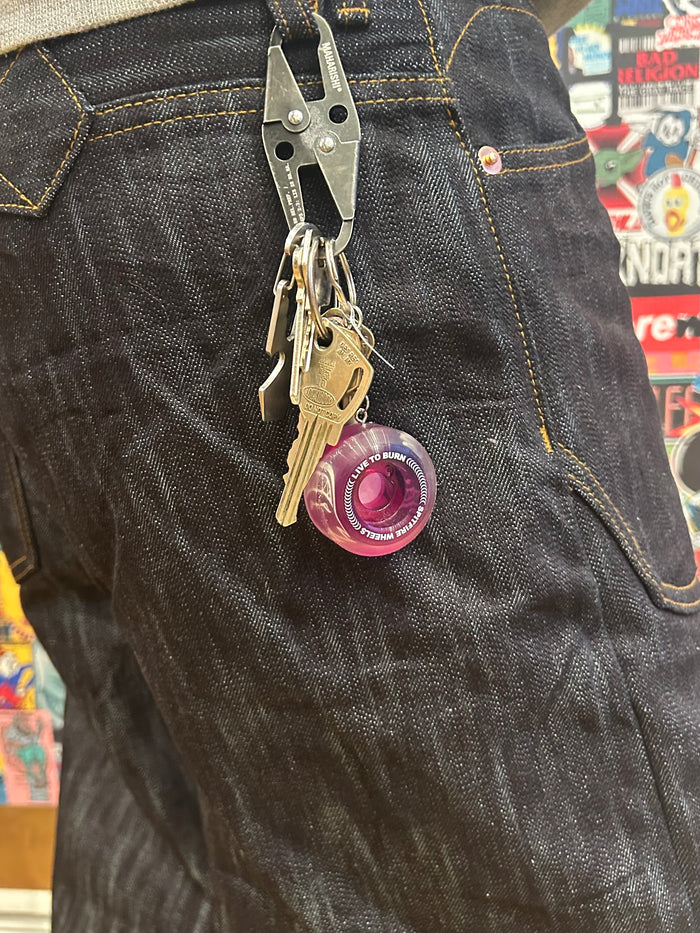 Spitfire - Sapphire Wheel Keychain - Purple
