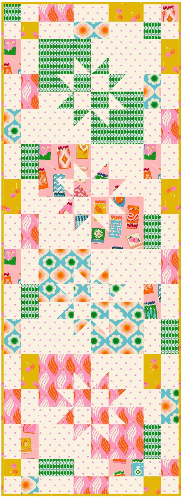 Split Star Quilt Pattern