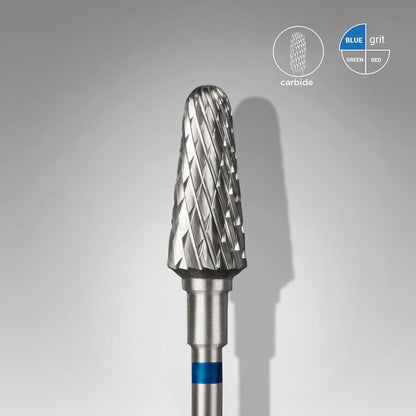 Staleks Carbide Bit - Frustum Blue (M) 6 /14mm (442)-Drill bit-STALEKS PRO-Gel Essentialz