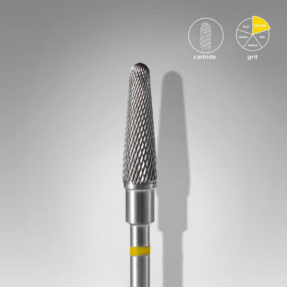 Staleks Carbide Bit - Frustum Yellow (X-F) 4/13mm (439)-Drill bit-STALEKS PRO-Gel Essentialz