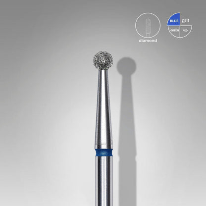 Staleks Diamond Bit - Ball Blue (M) 2.5mm (336)-Drill bit-STALEKS PRO-Gel Essentialz