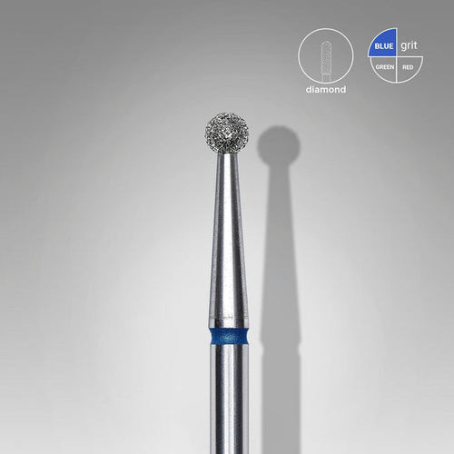 Staleks Diamond Bit - Ball Blue (M) 2.5mm (336)-Drill bit-STALEKS PRO-Gel Essentialz