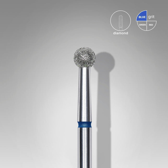 Staleks Diamond Bit - Ball Blue (M) 3.5mm (340)-Drill bit-STALEKS PRO-Gel Essentialz