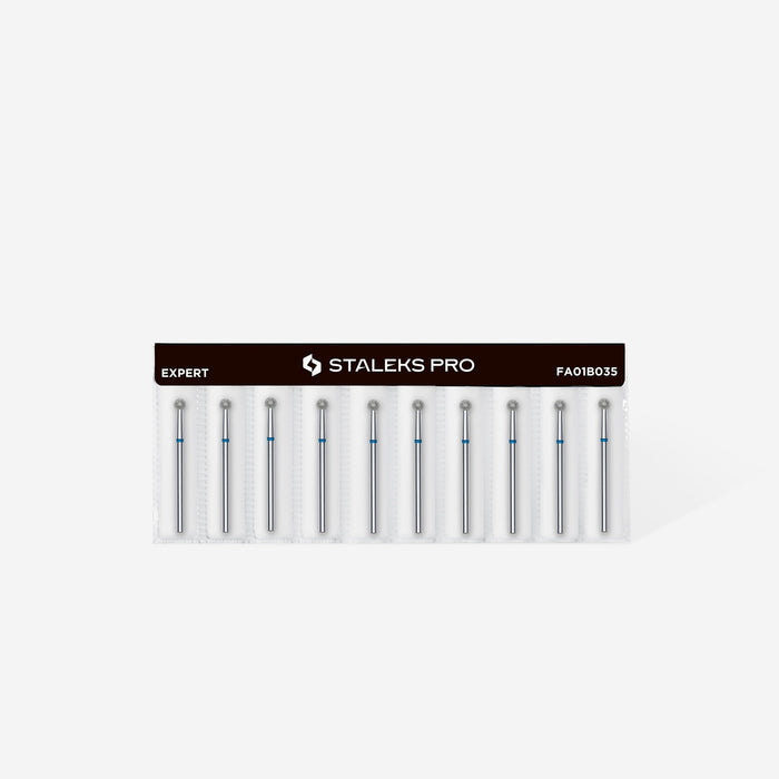 Staleks Diamond Bit - Ball Blue (M) 3.5mm (340)-Drill bit-STALEKS PRO-Gel Essentialz
