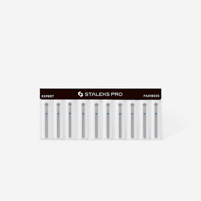 Staleks Diamond Bit - Ball Blue (M) 3.5mm (340)-Drill bit-STALEKS PRO-Gel Essentialz
