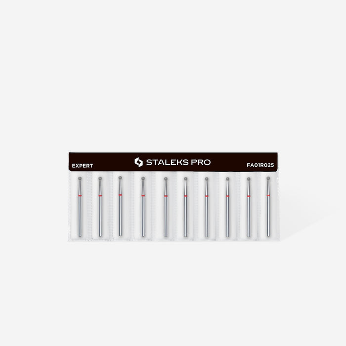 Staleks Diamond Bit - Ball Red (F) 2.5mm (335)-Drill bit-STALEKS PRO-Gel Essentialz