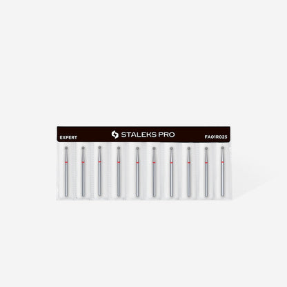 Staleks Diamond Bit - Ball Red (F) 2.5mm (335)-Drill bit-STALEKS PRO-Gel Essentialz