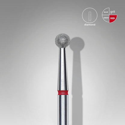 Staleks Diamond Bit - Ball Red (F) 3.5mm (339)-Drill bit-STALEKS PRO-Gel Essentialz