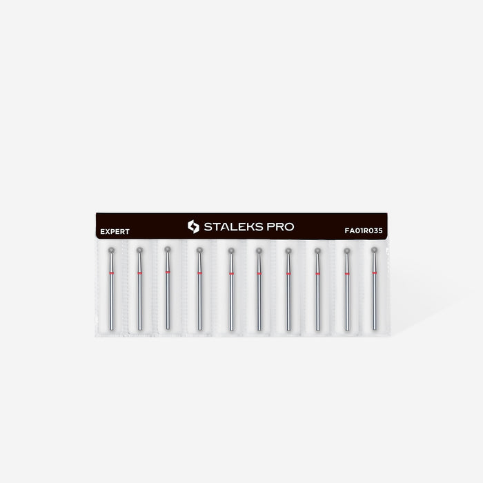 Staleks Diamond Bit - Ball Red (F) 3.5mm (339)-Drill bit-STALEKS PRO-Gel Essentialz