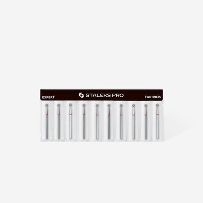 Staleks Diamond Bit - Ball Red (F) 3.5mm (339)-Drill bit-STALEKS PRO-Gel Essentialz