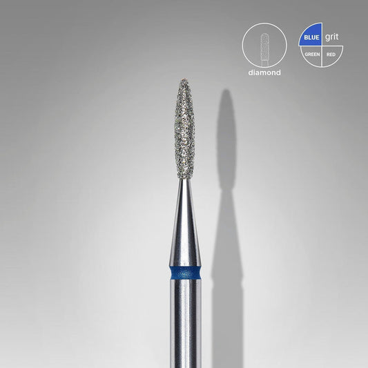 Staleks Diamond Bit - Flame Blue (M) 1.6 / 8mm (344)-Drill bit-STALEKS PRO-Gel Essentialz