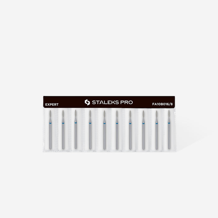 Staleks Diamond Bit - Flame Blue (M) 1.6 / 8mm (344)-Drill bit-STALEKS PRO-Gel Essentialz