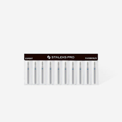 Staleks Diamond Bit - Flame Blue (M) 1.6 / 8mm (344)-Drill bit-STALEKS PRO-Gel Essentialz