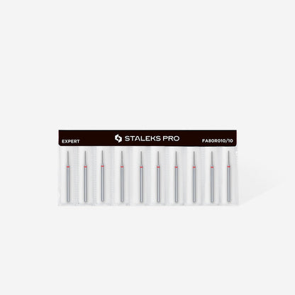 Staleks Diamond Bit - Needle Red (F) 1 / 10mm (422)-Drill bit-STALEKS PRO-Gel Essentialz