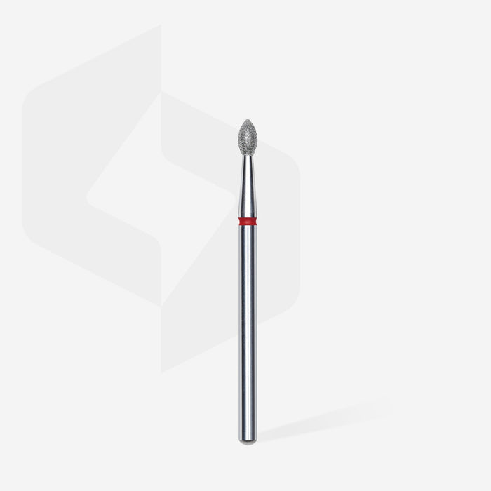Staleks Diamond Bit - Pointed Bud Red (F) 2.5 / 4.5mm (412)-Drill bit-STALEKS PRO-Gel Essentialz