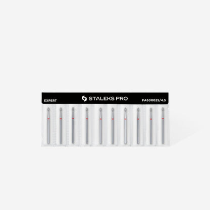 Staleks Diamond Bit - Pointed Bud Red (F) 2.5 / 4.5mm (412)-Drill bit-STALEKS PRO-Gel Essentialz