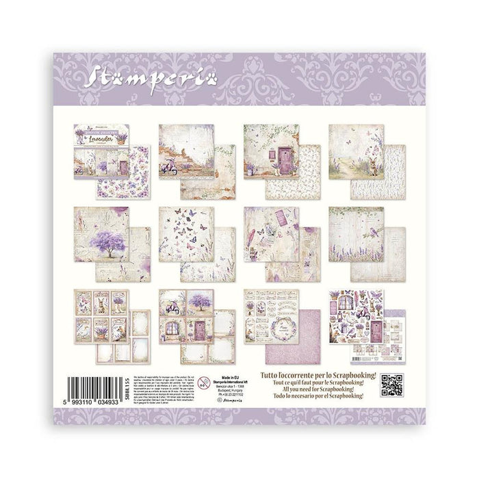 Stamperia - Double-Sided Paper Pad 12"X12" - 10/Pkg - Lavender, 10 Designs/1 Each. All you need for scrapbooking! Available in a variety of designs, each sold separately.  Available at Embellish Away located in Bowmanville Ontario Canada.