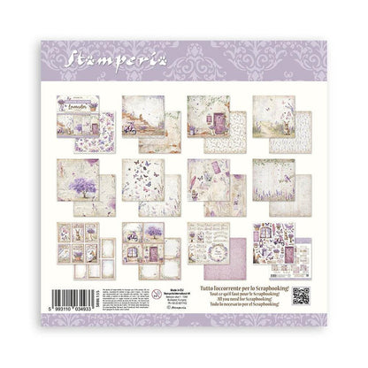 Stamperia - Double-Sided Paper Pad 12"X12" - 10/Pkg - Lavender, 10 Designs/1 Each. All you need for scrapbooking! Available in a variety of designs, each sold separately.  Available at Embellish Away located in Bowmanville Ontario Canada.