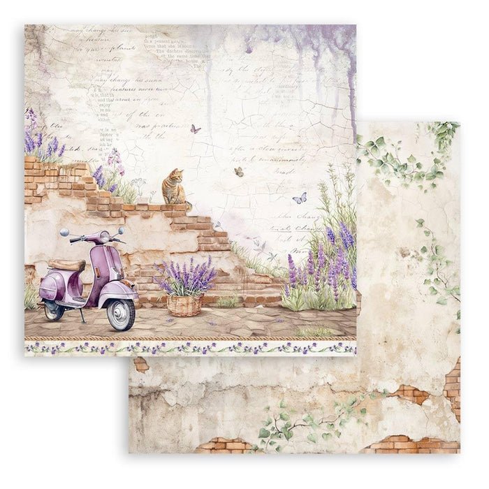 Stamperia - Double-Sided Paper Pad 12"X12" - 10/Pkg - Lavender, 10 Designs/1 Each. All you need for scrapbooking! Available in a variety of designs, each sold separately.  Available at Embellish Away located in Bowmanville Ontario Canada.