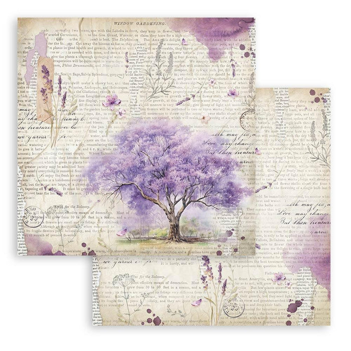 Stamperia - Double-Sided Paper Pad 12"X12" - 10/Pkg - Lavender, 10 Designs/1 Each. All you need for scrapbooking! Available in a variety of designs, each sold separately.  Available at Embellish Away located in Bowmanville Ontario Canada.