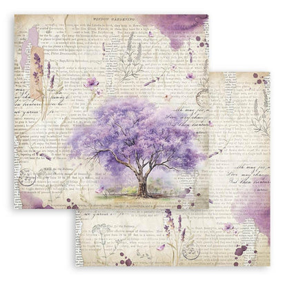 Stamperia - Double-Sided Paper Pad 12"X12" - 10/Pkg - Lavender, 10 Designs/1 Each. All you need for scrapbooking! Available in a variety of designs, each sold separately.  Available at Embellish Away located in Bowmanville Ontario Canada.