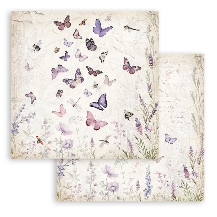 Stamperia - Double-Sided Paper Pad 12"X12" - 10/Pkg - Lavender, 10 Designs/1 Each. All you need for scrapbooking! Available in a variety of designs, each sold separately.  Available at Embellish Away located in Bowmanville Ontario Canada.