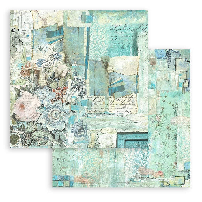Stamperia - Double-Sided Paper Pad 8"X8" - 10/Pkg - Wonderland, 10 Designs/1 Each.  Available in a variety of designs, each sold separately. Contains ten 8x8 inch sheets of double-sided paper, each with a different design. Acid free. Available at Embellish Away located in Bowmanville Ontario Canada.