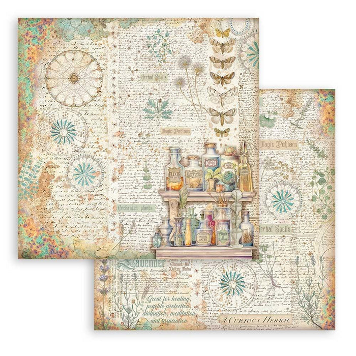 Stamperia - Double-Sided Paper Pad 8"X8" - 10/Pkg - Fortune. The perfect start to cards, scrapbooks, cards and more! This package contains ten 8x8 inch double-sided sheets with a different design on each side. Imported. Available at Embellish Away located in Bowmanville Ontario Canada.