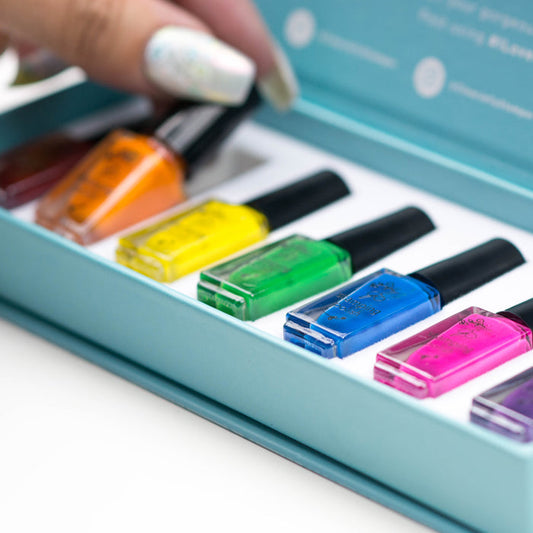 Stamping Polish Kit - Rainbow (7 Colors)