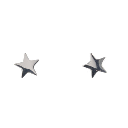 Star Screw On Stud Earrings