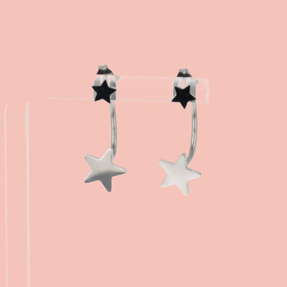 Star Ear Jacket Earrings