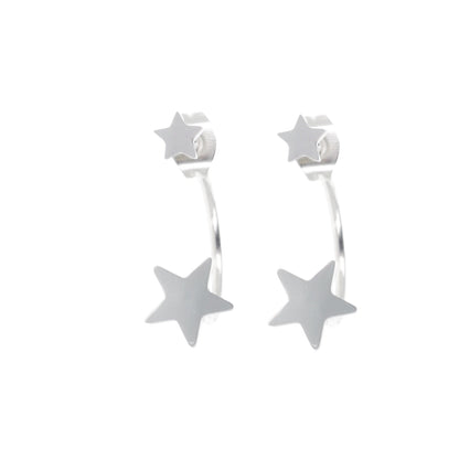 Star Ear Jacket Earrings