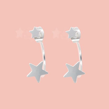 Star Ear Jacket Earrings