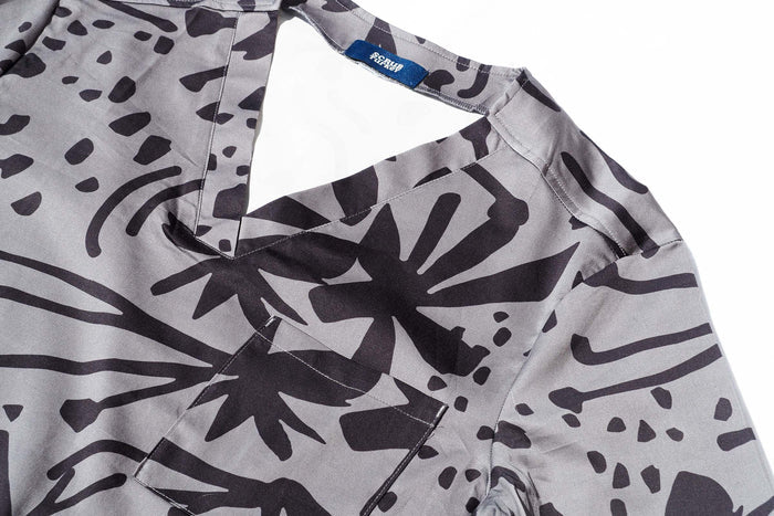 Storm Bush - Unisex Printed Scrub Top