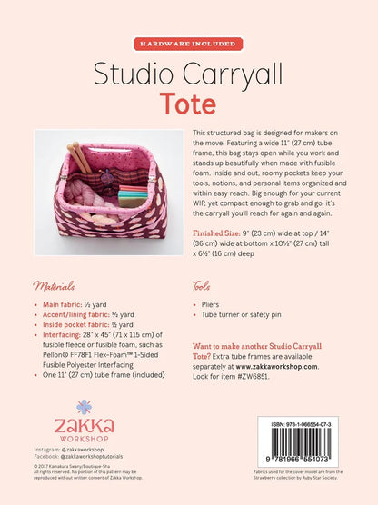 Studio Carryall Tote Sewing Pattern