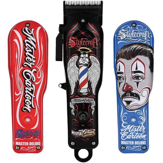 Stylecraft X Mister Cartoon Limited Edition REBEL Cordless Hair Clipper # SC609B (Dual Voltage) - Palms Fashion Inc.