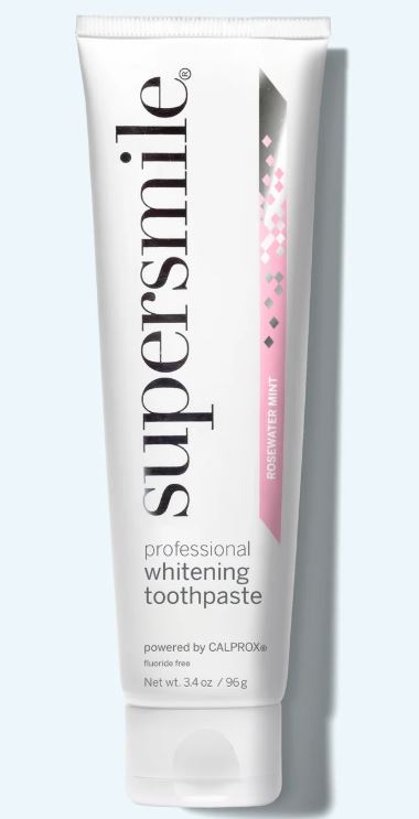 Supersmile Professional Whitening Fluoride Free Toothpaste Rosewater Mint 3.4oz