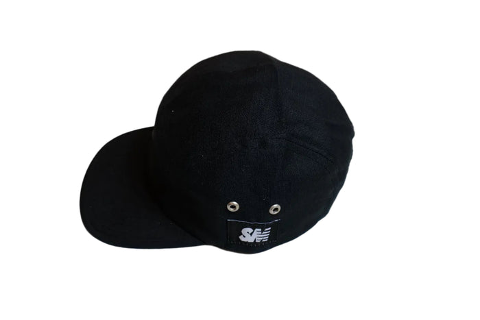 Sure Melbourne SM Label 5 Panel Cap  - Black