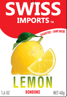 Swiss Imports Sugar Free Lemon Bonbons 40g