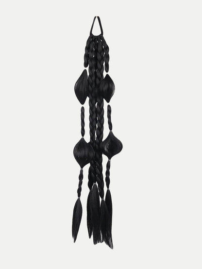 Synthetic Pre-Braided Festival Hair | Black-Image 2