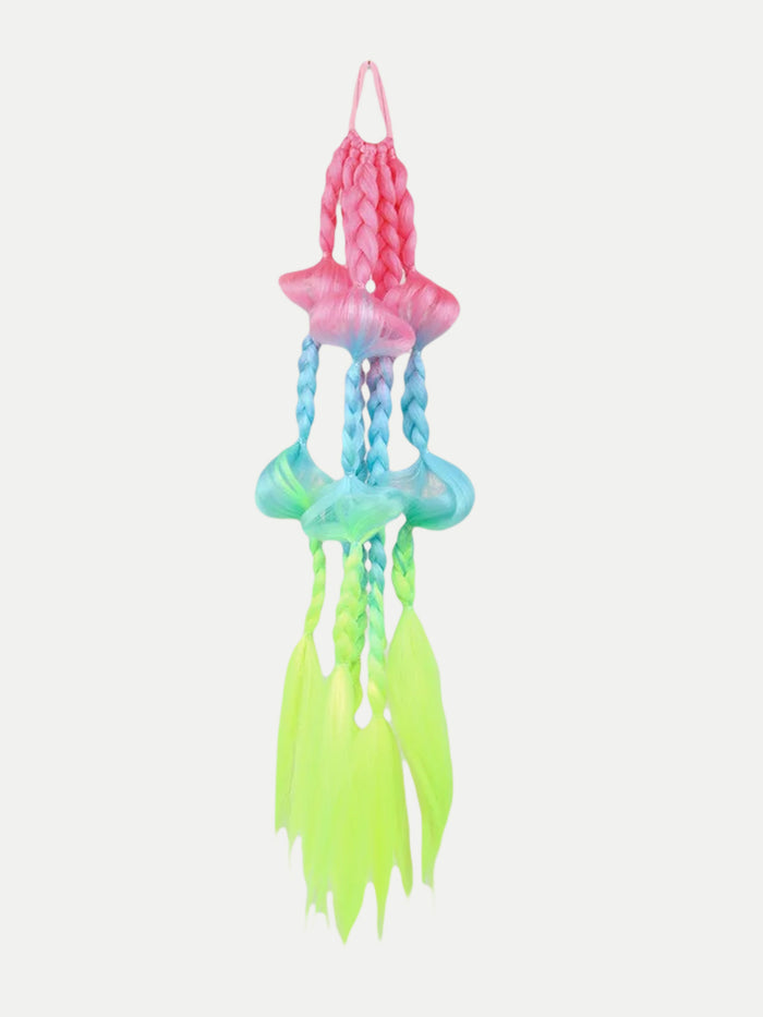 Synthetic Pre-Braided Festival Hair | Rainbow 3-tone-Image 2