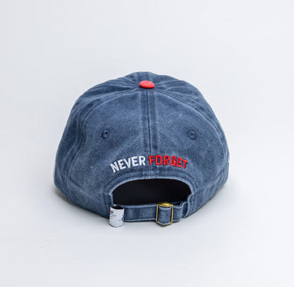 T2T Twill Hat – Pigment Dyed (Red/Blue)