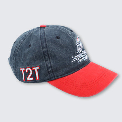 T2T Twill Hat – Pigment Dyed (Red/Blue)