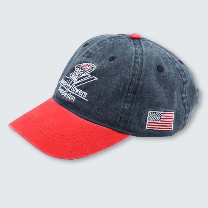 T2T Twill Hat – Pigment Dyed (Red/Blue)