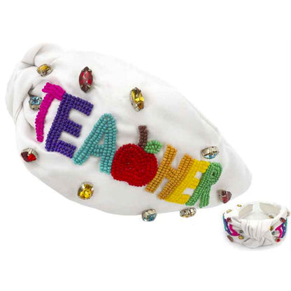 Teacher Seed Bead Headbands