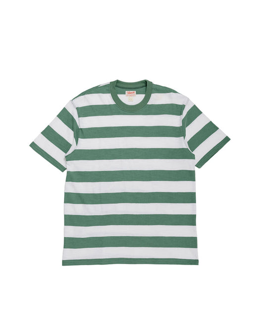 lost & found The Real McCoy's The Real McCoy's BC24002 Buco Stripe Tee S/S White/Green