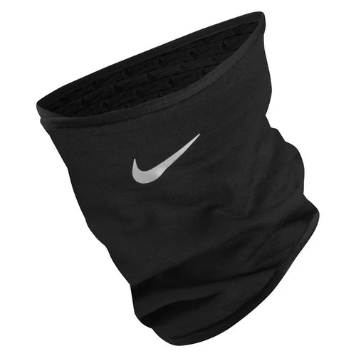 Nike Therma Sphere Neckwarmer 4.0 in black, a snug thermal neck warmer from Nike for cold weather.